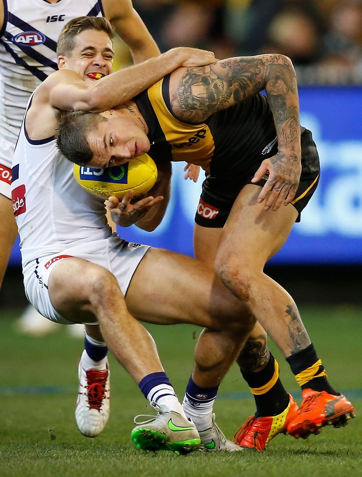 AFL 2015 Rd 17 - Richmond v Fremantle Fremantle and Richmond will face off on Friday night in Mandurah - ${keywords}